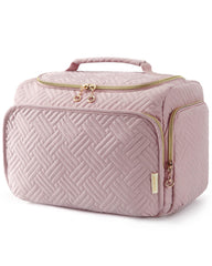 BAGSMART travel toiletry bag with large capacity keeps cosmetics organized during trips
