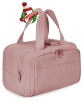 BAGSMART travel toiletry bag wide-open for easy access to essentials.