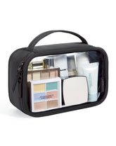 BAGSMART TSA-approved clear toiletry bag front view aids quick security checks
