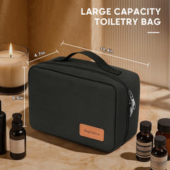 BagUrshion toiletry bag accordion-flex tech expands to fit items securely.