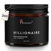 BAHAWAT leather-sandalwood butter bottle for premium beard grooming