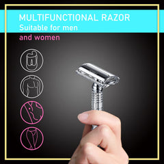 BAILI platinum-blade-closeup highlights premium blade quality for smoother shaves.