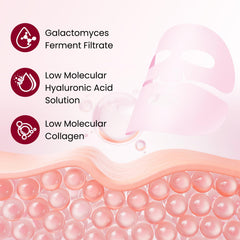 baioribe Qu๐๐Bio-Collagen mask after use reveals refreshed skin with minimized pores