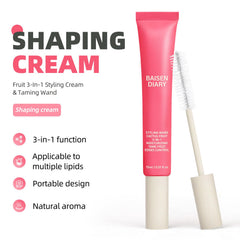 BAISEN DIARY flyaway taming wand with brush for instant frizz smoothing.