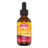 Bali Aga Kemiri Oil bottle visualizing a nourishing formula for dry hair