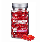 Bali Secret Hair Vitamin Oil Capsules bottle emphasizing nourishing shine.