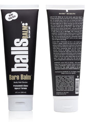 ballsBALM Bare Balm application close-up—smooth glide for sensitive-area grooming.