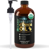 BALM OF GILEAD castor oil bottle with pump for easy daily application