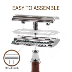 Bambaw safety razor stainless-steel parts ensure durable, long-lasting performance.