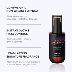 BANANAL argan oil ingredients close-up highlights antioxidant-rich nourishment for healthier ends.