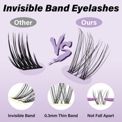 B&Qaugen Venus Lash Clusters Kit five natural styles for occasions.