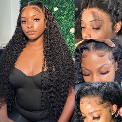 Bangjazz deep-wave lace front wig 13x4 blends naturally for everyday wear.