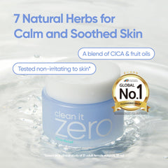 BANILA CO Clean It Zero balm-to-oil melt during massage on dry skin.