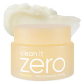 BANILA CO Clean it Zero Firming Cleansing Balm jar closeup for gentle makeup removal and hydration.