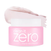 BANILA CO Clean It Zero Original jar close-up showing hydrating cleansing balm texture.
