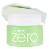 BANILA CO Clean it Zero jar closeup showcasing the calming cleansing balm for a gentle cleanse
