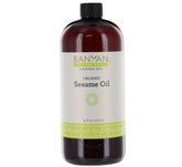 Banyan Botanicals Sesame Oil bottle pour for skin and hair nourishment