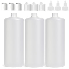 Bar5F large bottles 1-liter kit with three bottles and nine caps for versatile dispensing.