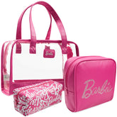 Barbie Toiletry Bags Set 3 large wash bag shows roomy capacity for bulkier items