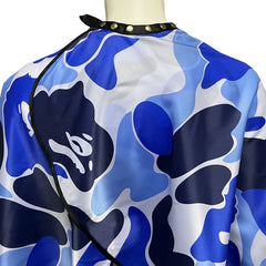 Barbohoo barber cape with snap closures at neck for adjustable, snug fit