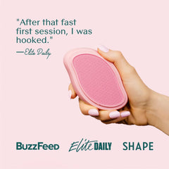 Bare August glass foot file with heel-scraper edge for precise smoothing of rough heels.