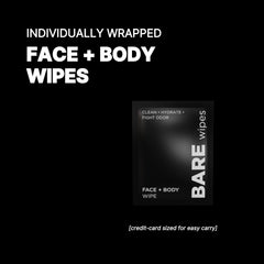 Bare Wipes portable case open for on-the-go cleansing.