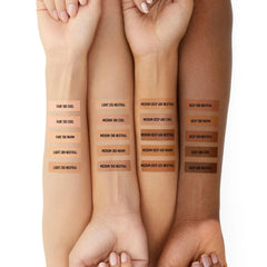 bareMinerals BAREPRO under-eye application brightens while reducing visible shadows.