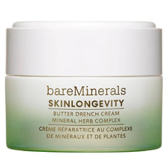 bareminerals Butter Drench jar closeup shows creamy texture for deep hydration