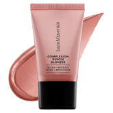 bareMinerals Complexion Rescue Liquid Blonzer Kiss of Mauve bottle shows creamy gel-cream texture for radiant skin.