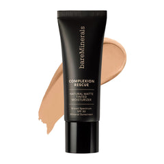 BareMinerals Complexion Rescue swatch reveals a natural matte finish for oil control.