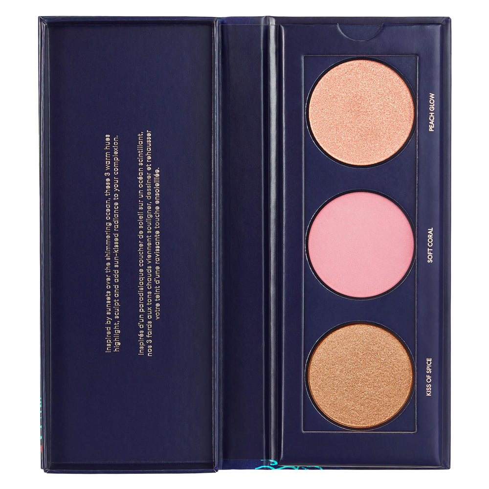 bareMinerals Gen Nude Blonzer holiday glow palette cover with sun-kissed rosy-bronze glow