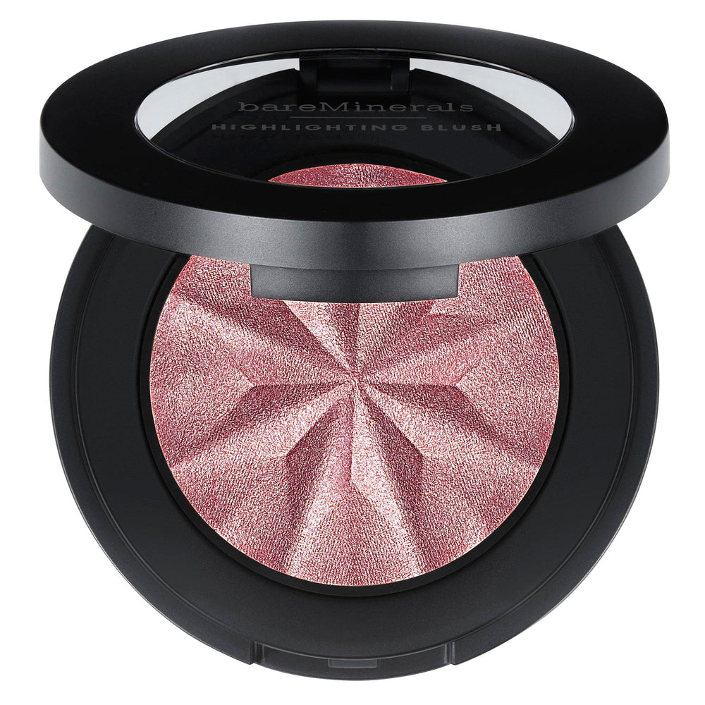bareMinerals Gen Nude highlighting blush mauve glow compact closeup for weightless glow