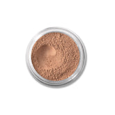 BareMinerals loose powder concealer Honey Bisque jar close-up showing natural coverage