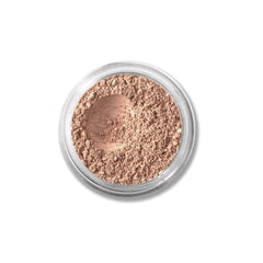 BareMinerals Loose Powder Concealer SPF 20 in Bisque application highlights weightless coverage.