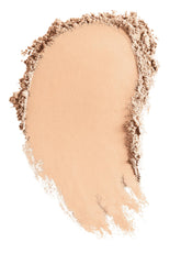 bareMinerals Original Loose Powder Foundation swatch shows buildable coverage for a natural glow