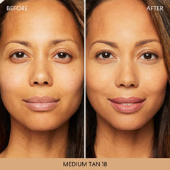 bareMinerals Original Matte Foundation SPF 15 shade 18 Medium Tan swatch on skin