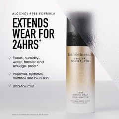bareminerals original veil application on face demonstrates smoothing and oil control