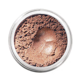 bareMinerals single loose eyeshadow bare skin jar closeup shows creamy texture for easy layering.