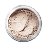 bareMinerals single loose eyeshadow Nude Beach cap close-up highlighting blendable, long-lasting color
