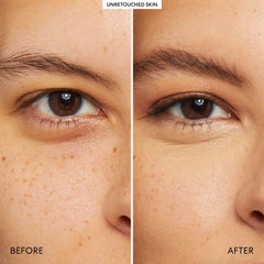 BareMinerals Well Rested being applied for brightening under-eye area.