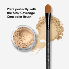 BareMinerals Well Rested swatch demonstrates light-reflecting coverage.