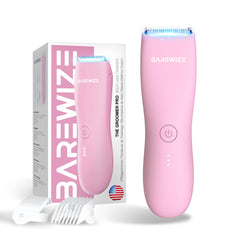 Barewize Bikini Trimmer rose compact design for easy on-the-go grooming.