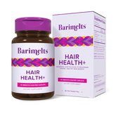 Barimelts Hair Health+ bottle shows a convenient weekly supply for daily nourishment.
