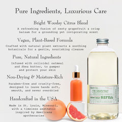 BARR-CO hand soap refill foam compatibility image shows ready-to-use with popular pumps.
