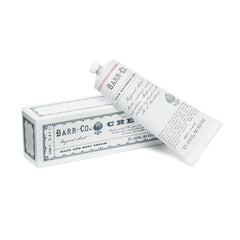 BARR-CO Original Scent hand cream bottle with milky oat vanilla vetiver aroma for everyday moisture.