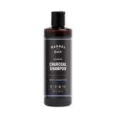 Barrel & Oak mint eucalyptus charcoal shampoo bottle for refreshing scalp cleanse