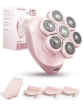 Bartrimber electric razor 2in1 head close-up for precise shaving across body