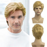 Baruisi Men Wig in front view showing natural daily wear look