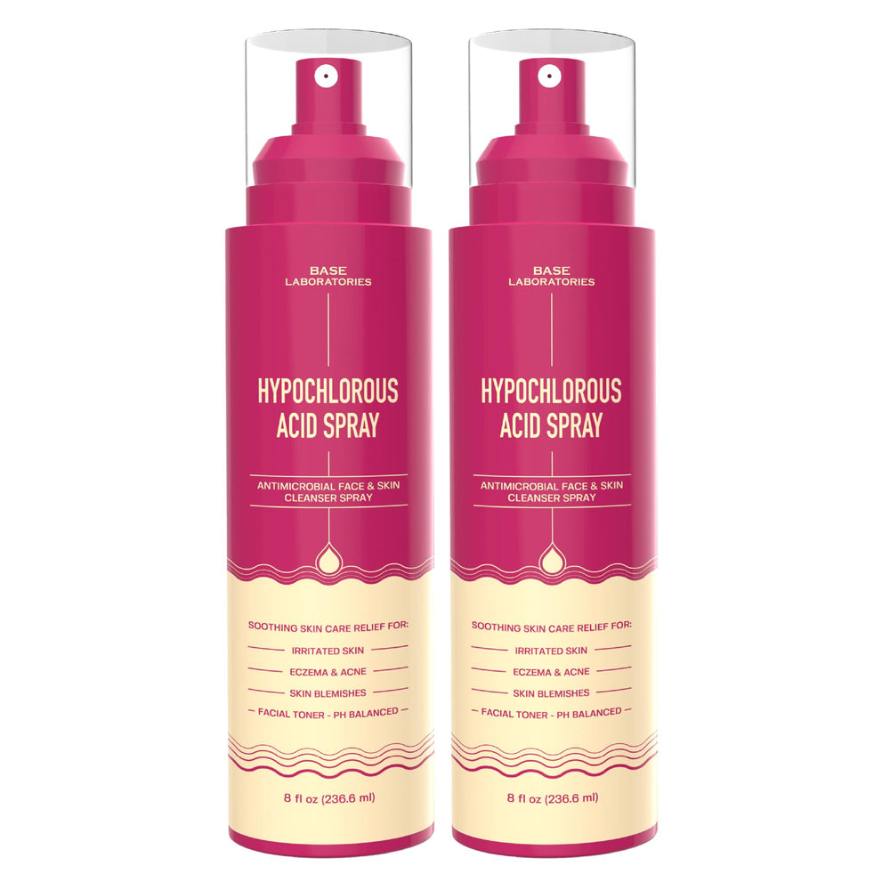BASE LABORATORIES Hypochlorous acid spray face 8oz bottle for gentle daily cleansing