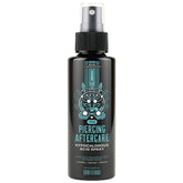 Base Laboratories HOCl spray 8oz bottle pour demonstrates easy application for piercings.